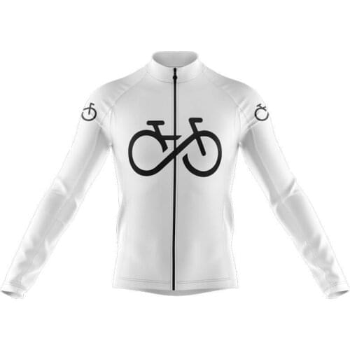 LairschDan 2021 Long Sleeve Cycling Jersey Men Summer White Cycling Shirt Breathable Bicycle Tops Maillot MTB Bike Clothing Man