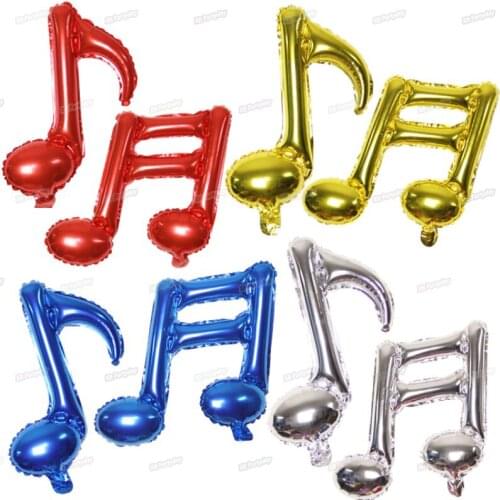 Guitar Note helium balloon princess crown foil balloons for happy birthday wedding party baby shower decoration