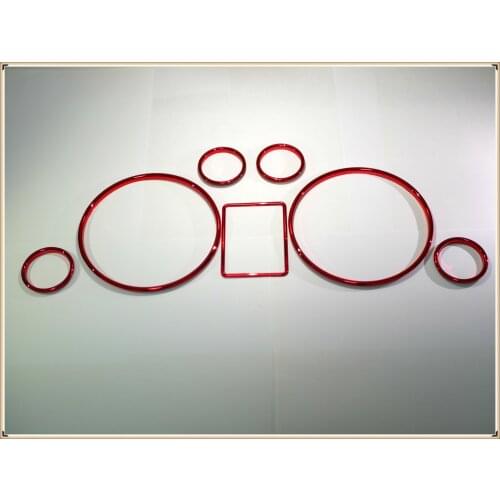 RED Speedometer Gauge Dial Rings Bezel Trim Tacho Rings for Audi A3 8L 95-01 /A4 8D/B5 95-01 /A6 Allroad 4B / C5 97-04