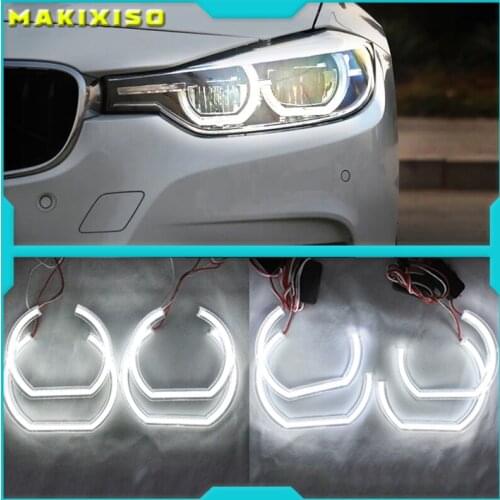 For BMW 7 Series E38 1995-2001 XENON headlight DTM M4 Style Ultra bright led Angel Eyes DRL halo rings Retrofit Accessories
