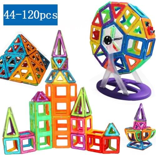 2021 Big Size Magnetic Blocks Magnetic Designer Building Construction Toys Set Magnet Educational Toys For Children Kids Gift
