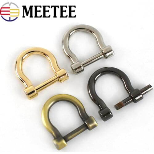 5/10/20pcs Metal 11mm Metal O D Ring Buckles Detachable Screw Handbag Strap Clasp Hook DIY Bags Leather Hardware Accessories