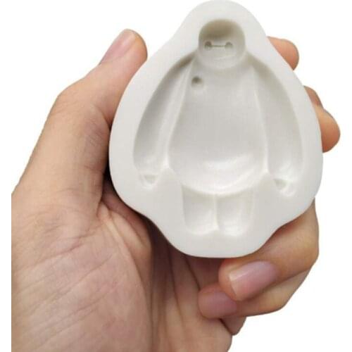 Cartoon Inflatable Robot Silicone Fondant Mould Cake Decor Tool Chocolate Gumpaste Mold, Sugarcraft, Bakeware, Kitchen Gadget