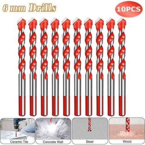High Quality 10pcs Multifunction Drill Bits Set Ceramic Wall Tile Marble Glass Punching Hole Saw Drilling Bits Working Hot
