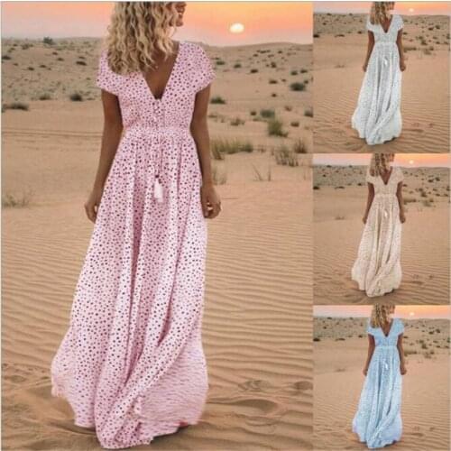 Hollow Out Lace Dresses Women Boho Pink Solid Beach Dress Sleeveless Loose Casual Dress Vestidos Tassel Long De Verao