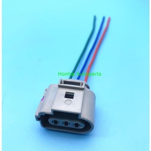 Free shipping Pigtail Crankshaft Sensor Plug Interface 3 pin waterproof connector 1J0973723G 1J0 973 723G with 15cm 18AWG wire
