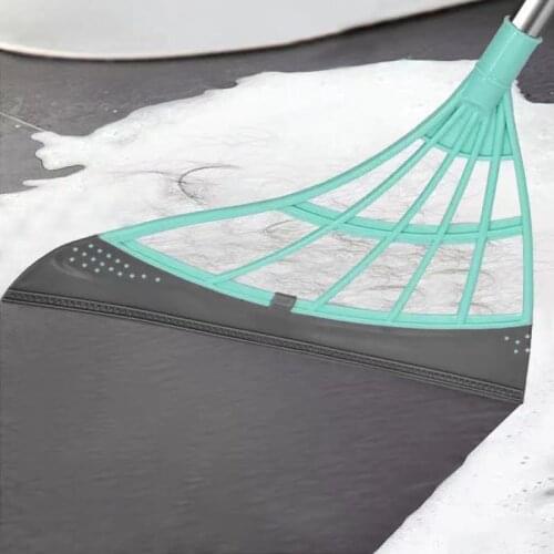 Sweeping Brush Floor Wiper Squeegee Hand Push Sweeper Rubber Broom Magic Broom for Floor Windows Cleaning Bathroom Accessories