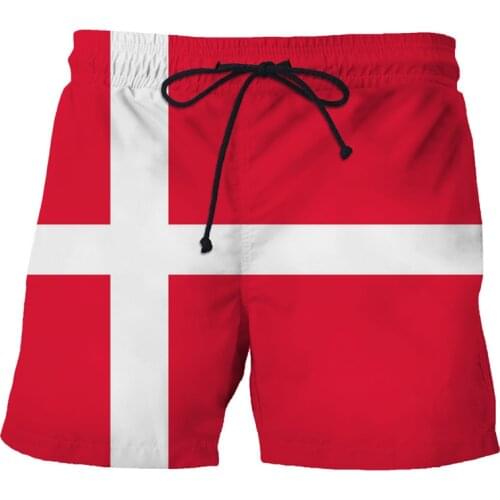 New National Flag 3D Print Mens Beach Shorts Summer Swim Shorts Fashion Personality Men Swimming Trunks Sea Play Boy Short 2021