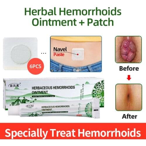 20g HuaTuo Herbal Hemorrhoids Ointment Detumescence Cool Piles Treatment Ointment Anti Anus hemorrhoid Health Care Paste