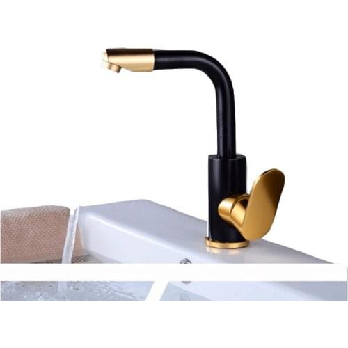 Better Basin Faucet Space Aluminum Waterfall Hot And Cold Water Mixer Bathroom Sink Mixer Faucet Waterfall Black Basin Faucet
