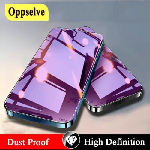 Anti-Peeking Dustproof Tempered Glass Green Film For iPhone 12Mini 11 Pro Max X Xs Max Xr 8 7 6 6s Plus SE 2020 Screen Protector
