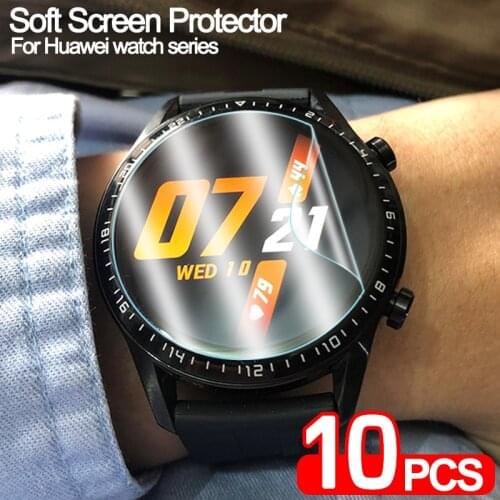 Full Screen Protector For Huawei watch GT GT2 42mm 46mm Fit Watch 3 pro Soft Clear Protective Film For Huawei Honor Magic 2 42mm