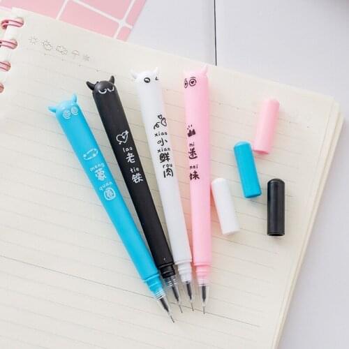 1PC Cute New Creative Funny Words Little Devil Gel Pens Student Stationery Escolar Novelty Gift School Material Office Supplies