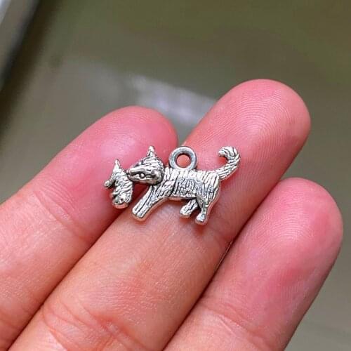 30pcs 20x12mm Dog Mom Pendants Charms Jewelry Making DIY WomenNecklace Bracelet Handmade Craft Accessories