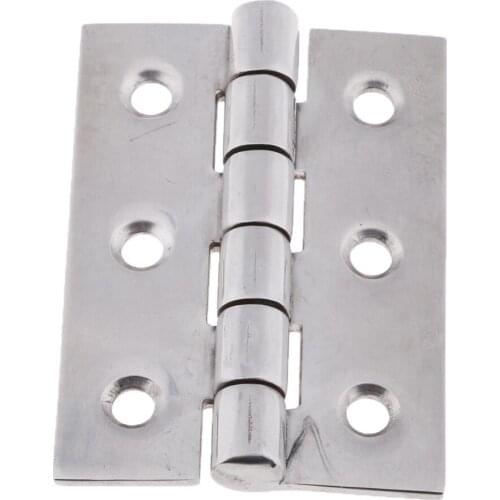 316 Stainless Steel Boat Marine Butt Hinge for Cabinet Gate Door 60 x 42mm
