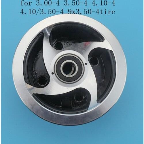 4 inch aluminum alloy wheel rim hub 15mm Inner hole for 3.00-4 3.50-4 4.10-4 4.10/3.50-4 9x3.50-4 tire tyre