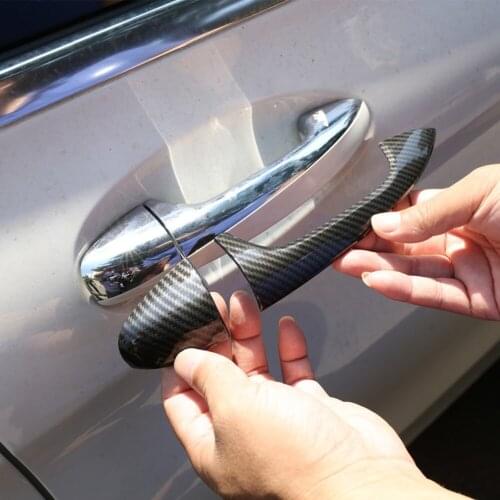 Auto ABS Chrome Exterior Door Handle Cover Trim Sticker for Mercedes Benz C Class W205 GLC X253 E Class W213 Car Accessories