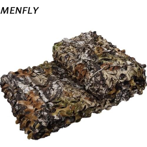 MENFLY Tree Bionic Camouflage Net Reinforced with Mesh Garnished Netting Interior Decoration Network 150D Draw Texturing Yarn