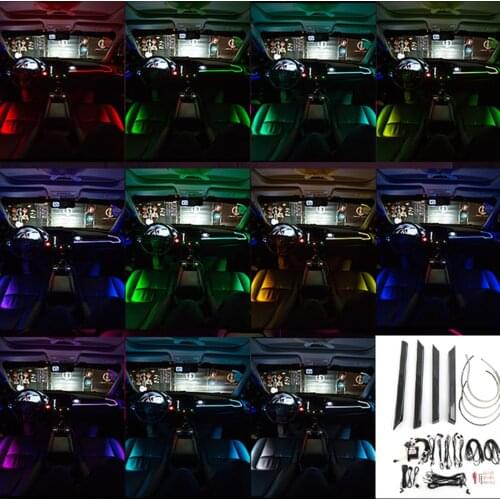 For Honda civic 2016-2019 11/64 color interior atmosphere light, 10th civic LED interior decoration light Door panel lights