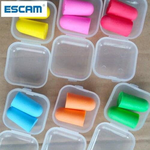 ESCAM Soft Foam Anti-nosie Earplugs Ear Protector Plugs Anti Sound Noise Protection for Travel Sleeping Noise Reduction