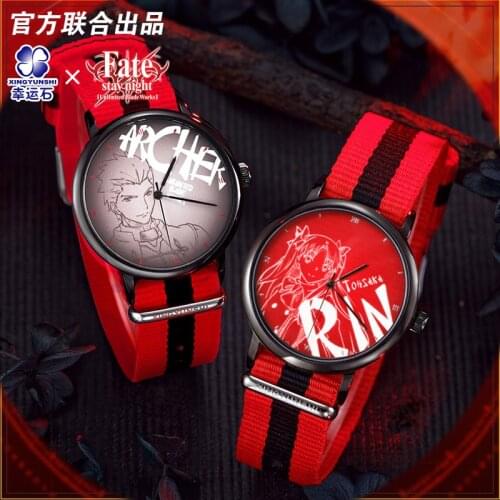 [Fate Stay night] Archer Watch Anime FSN FGO Role Emiya Shirou Tohsaka Rin Fate Grand Order Cosplay Action figure Gift