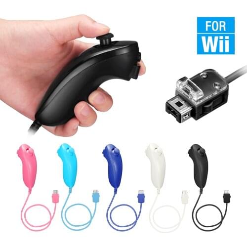 Gamepad For Nintend WII Remote Controller Left Hand Joystick Video Game Controllers For Wii Console 5 Colors