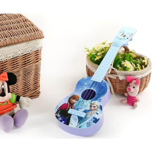 Disney frozen princess elsa Ukulele Guitar Musical Instruments Toy baby music Guitar Education Birthday Gifts