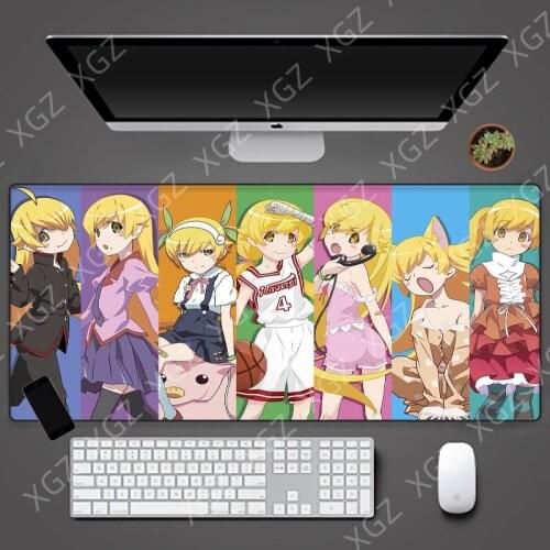 XGZ High Quality Cute Group of Girls Mouse Pad Laptop Gamer Mouse Pads XXL Game Rubber No-slip Mouse Mat Anime Big Desk Pad