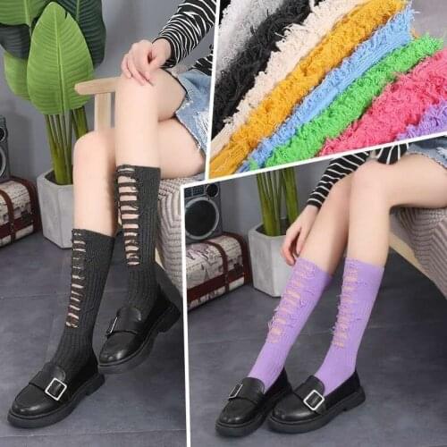 Hot Sale Simple Womens Solid Socks Girls Candy Color Knitted Socks Spring Autumn Casual Cotton Socks Pure Color Retro Female Sox