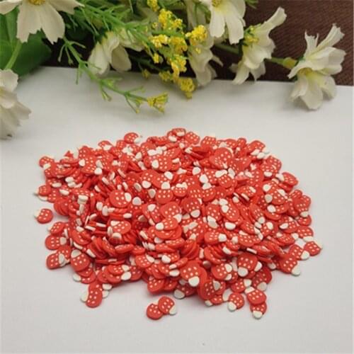 20g 5mm Tiny Mushroom for Resin DIY Supplies Nails Art Polymer Clear Clay accessories DIY Sequins scrapbook shakes Craft
