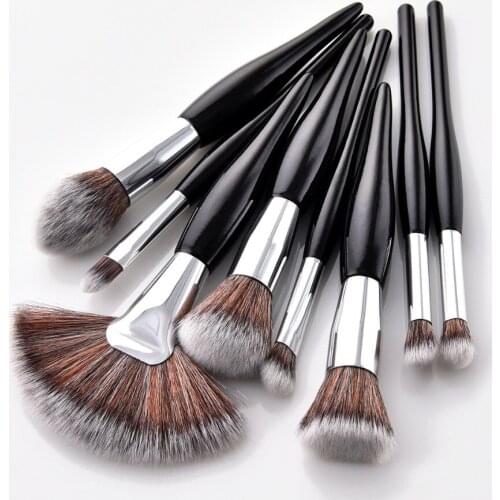 Cosmetic Brush Black Unicorn Makeup Brushes Set Foundation Powder Blending Contour Blush Highlighter Brush Beauty Makeup Tools