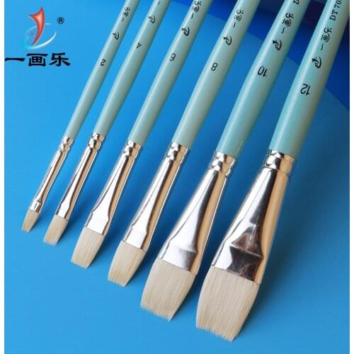 Eval 6pcs/Set Professional Acrylic Paint Artist Brushes Set for Watercolor Oil Acrylic Goat Hair Brush Series