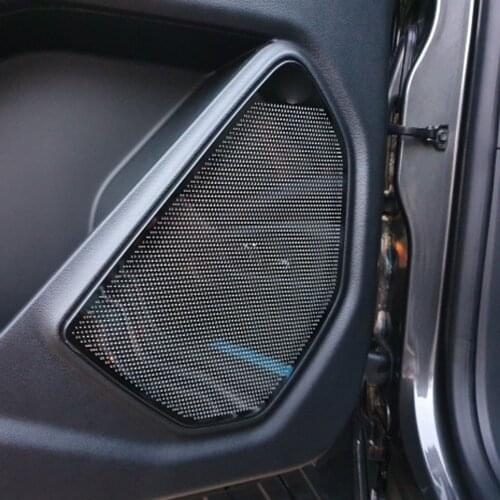 For Ford Explorer 2020 2021 Stainless Steel Car Door Speaker Cover Trim Sticker Car Roof Speaker Trim Auto Styling Accessories