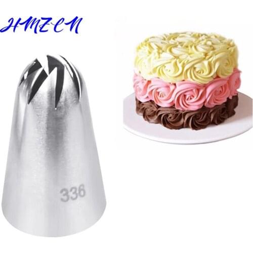 1Pcs #336 Large Size Icing Piping Nozzles Premium 304 Stainless Steel Cake Cream Decoration Head Kitchen Pastry Tips