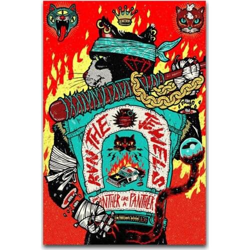 New Hot Run The Jewels Panther Like A-Silk Art Poster Wall Sicker Decoration Gift