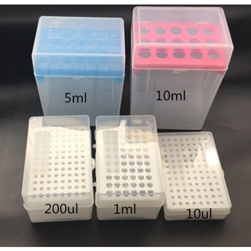 10ul/200ul/1ml/5ml/10ml plastic Pipette tip box Pipette head holder box