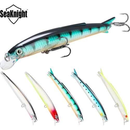 SeaKnight Brand SK005 Series Fishing Lures Minnow Hard Bait 5PCS/Lot 110mm 13g 0.3-0.9M Floating Bait 2PCS Fishing Lure