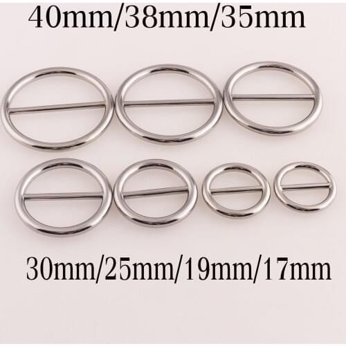 10Pcs Silver Slide Buckles Adjuster Belt Strap Fasteners Bag Luggage Straps Purse Buckles Adjustable Webbing Buckle-14MM/25MM