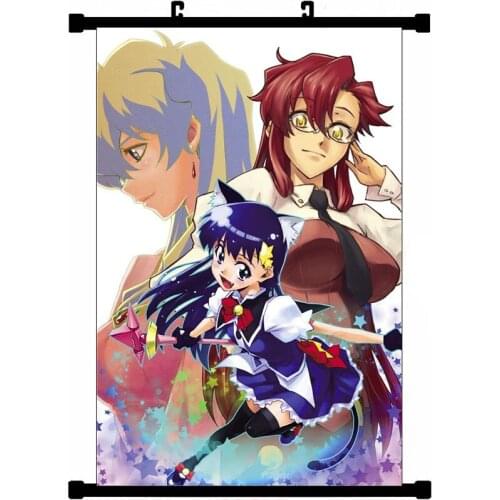 Japanese Anime Tengen Toppa Gurren Lagann yoko & Nia Teppelin & Villarruel Home Decor Wall Scroll Poster Decorative Picture
