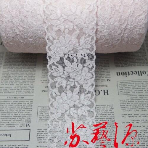 10 yards 62mm width very light pale pink elastic Lace trim sewing/garment/clothes accessories F26