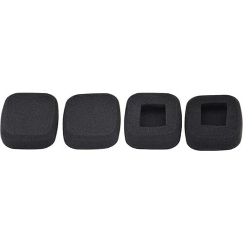 2 Pairs Black Replacement Foam Earpads Pillow Ear Pads Cushions Cover Cups Repair Parts for Shinco S01 Headphones Headset