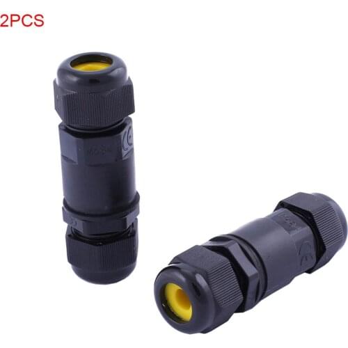 2Pcs IP68 Waterproof Wire Connector Cable Range 5-9 mm Wire to Wire Stable Electrical Outdoor Lighting Connectors