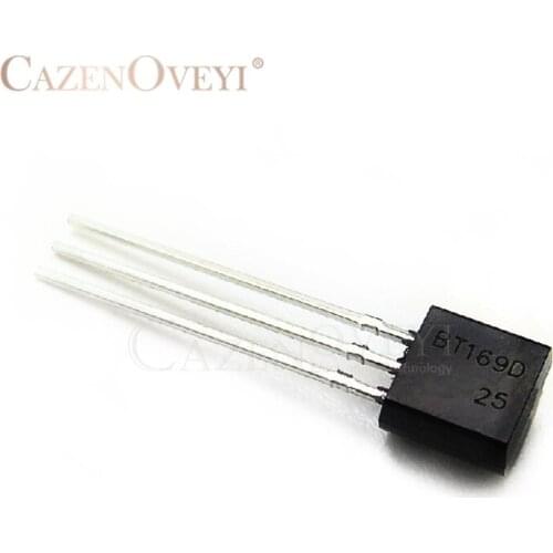 50pcs/lot BT169D BT169 TO-92 Triacs Thyristor SCR 400V 9A 3-Pin SPT new original In Stock