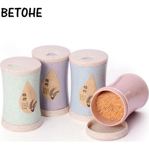 BETOHE Automatic Toothpick Holder Container European Style Home Decor Toothpick Storage Box Organizer Toothpick Dispense 4 Color