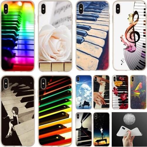 For iphone 11Pro case Music piano Soft Silicone Cases Cover For iPhone 12 11 Pro 7 8 Plus XR XS Max 5 5S SE 6 6s Funda Mini