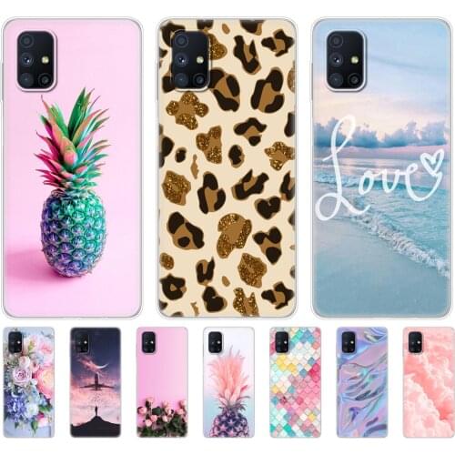 For Samsung M51 Case 6.7" Tpu Soft Silicon Back Phone Cover Case For Samsung Galaxy M51 GalaxyM51 M 51 m515f Protective Bumper