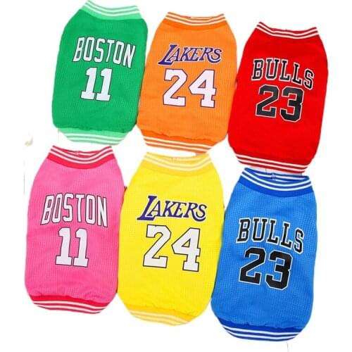 Designer Pet Dog Clothes, Spring and Summer Thin Sports Breathable Mesh Vest, Small and Medium-sized Schnauzer Dog Cat Clothes