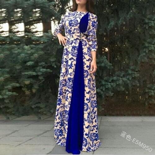 Elegant Muslim Abaya Print Maxi Dress Vestidos Cardigan Kimono Long Robe Gowns Jubah Middle East Eid Ramadan Dubai Islamic