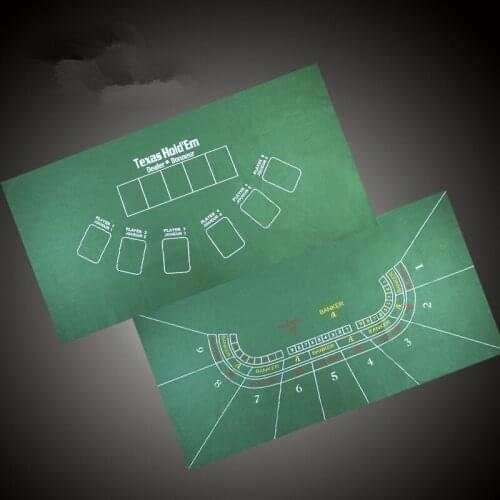 New Double-side 180*90cm Baccarat Poker Set Poker Texas Hold'em Poker Table Cloth Fietro Felt Board Cloth