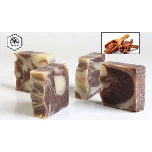 Cinnamon Soap Only Natural Organic Herbal Deep Cleansing Handmade Soap Facial Care Soap Hair Soap Scented Soap Vitamin E Soap